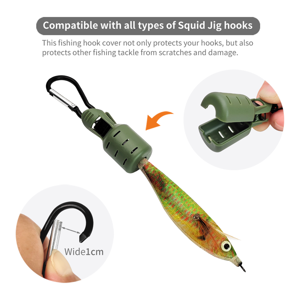 스퀴드 지그 훅 커버 내구성 있는 PP 소재 우드 슈림 - Fishing Hook Jig 리뷰 및 가격