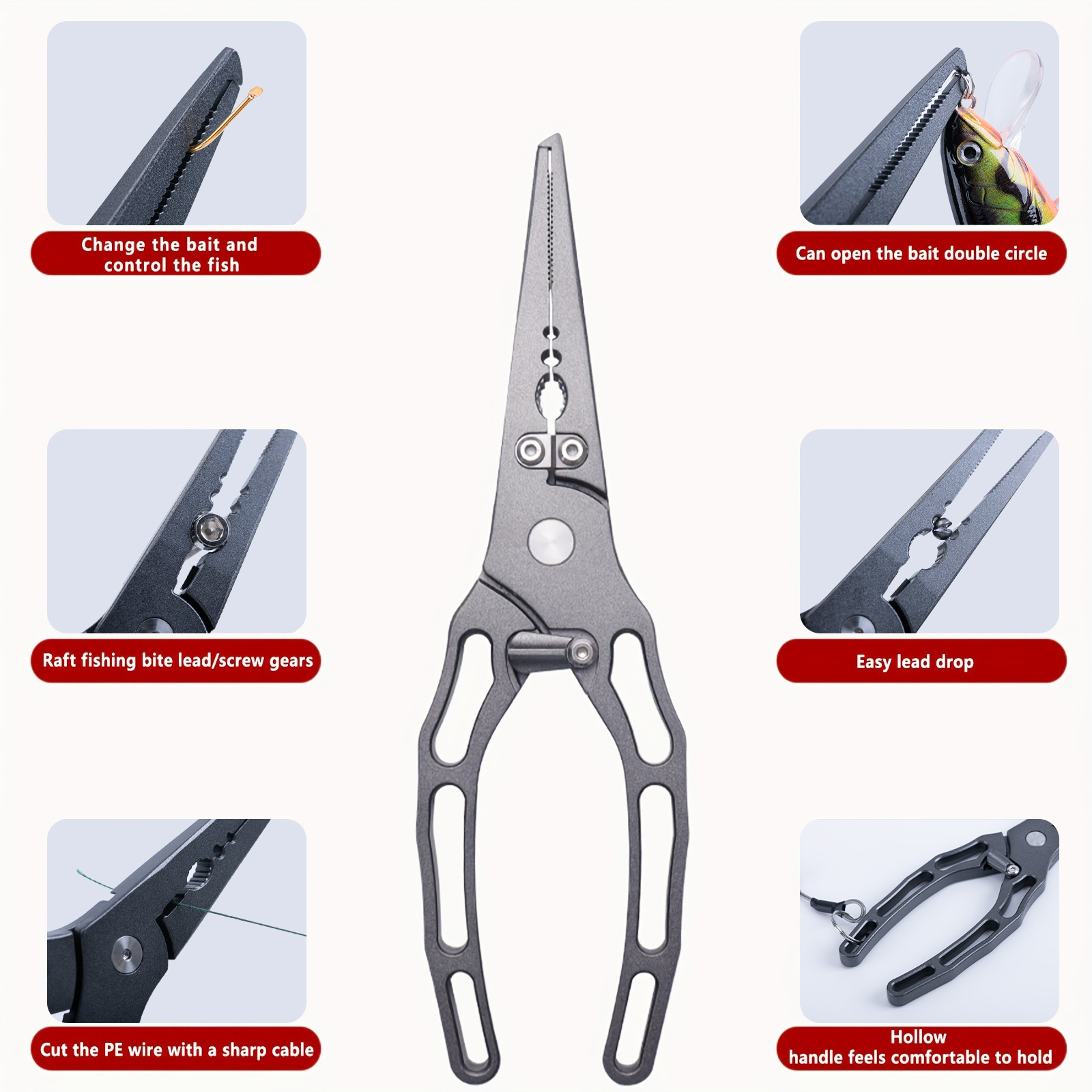 낚시 플라이어 및 피쉬 그리퍼 콤보 키트, 녹슬지 않는 - Fishing Hook Sharpener 리뷰 및 가격